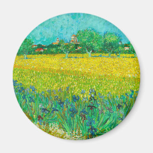 Van Gogh Field mit Irische in der Nähe von Arles Magnet