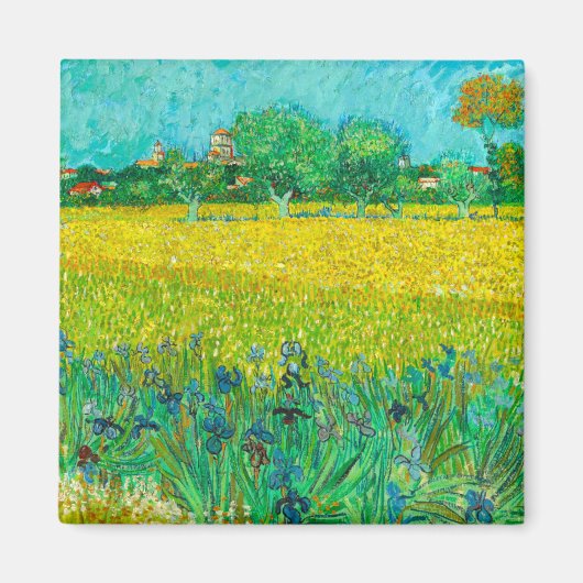 Van Gogh Field mit Irische in der Nähe von Arles Magnet