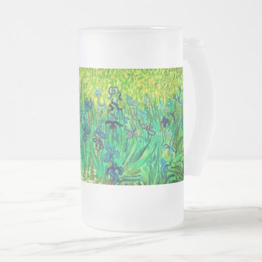 Van Gogh Field mit Irische in der Nähe von Arles Mattglas Bierglas (VorderseiteRechts)