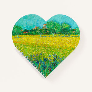 Van Gogh Field mit Irische in der Nähe von Arles Notizblock