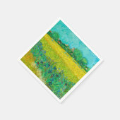 Van Gogh Field mit Irische in der Nähe von Arles Serviette (Ecke)