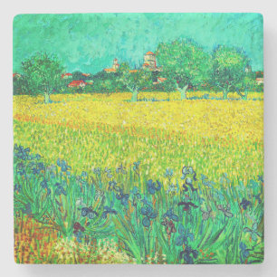 Van Gogh Field mit Irische in der Nähe von Arles Steinuntersetzer