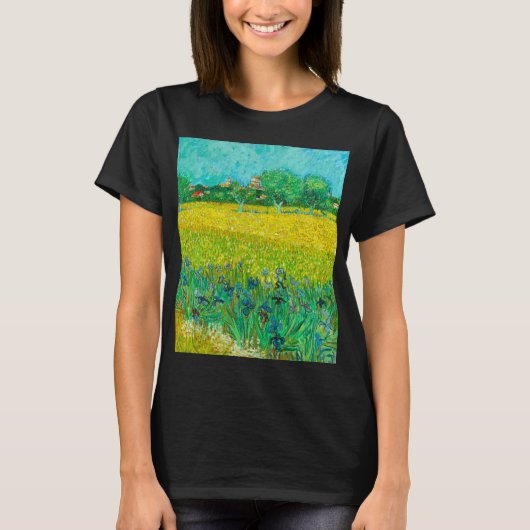Van Gogh Field mit Irische in der Nähe von Arles T-Shirt (Vorderseite)