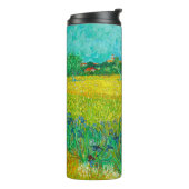 Van Gogh Field mit Irische in der Nähe von Arles Thermosbecher (Nach links gedreht)