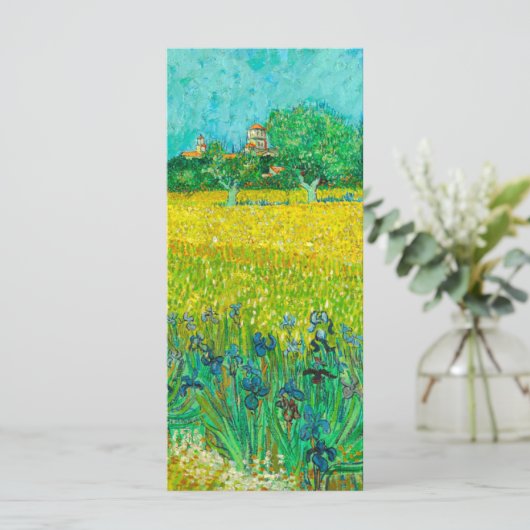 Van Gogh Field mit Iriss bei Arles Card (Stehend Vorderseite)