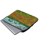 Van Gogh Field with Poppies (F636) Fine Art Laptopschutzhülle (Vorne Knopf)