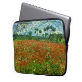 Van Gogh Field with Poppies (F636) Fine Art Laptopschutzhülle (Vorderseite Links)