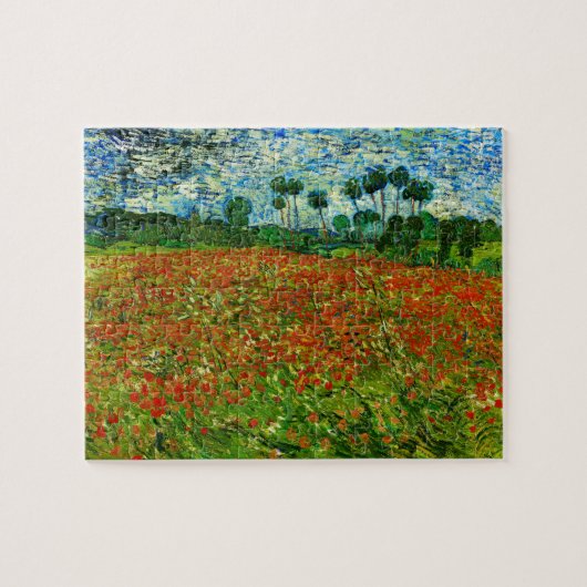 Van Gogh Field with Poppies (F636) Fine Art Puzzle (Horizontal)
