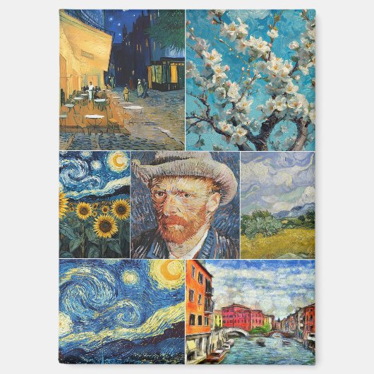 Van Gogh Fine Art Collage Magnet (Vorderseite)