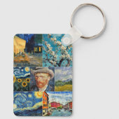 Van Gogh Fine Art Collage Schlüsselanhänger (Rückseite)