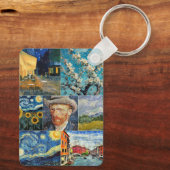 Van Gogh Fine Art Collage Schlüsselanhänger (Rückseite)