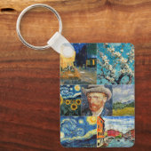 Van Gogh Fine Art Collage Schlüsselanhänger (Vorderseite)
