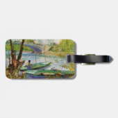 Van Gogh Fischen im Frühling, Pont de Clichy Gepäckanhänger (Rückseite horizontal)
