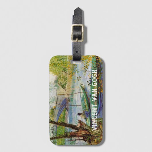 Van Gogh Fischen im Frühling, Pont de Clichy Gepäckanhänger (Vorderseite Vertikal)