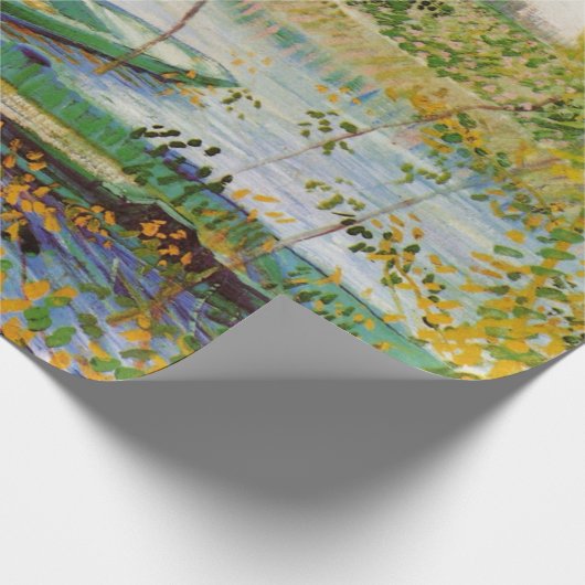 Van Gogh Fischen im Frühling, Pont de Clichy Geschenkpapier (Ecke)