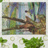 Van Gogh Fischen im Frühling, Pont de Clichy Geschirrtuch (Gefaltet)