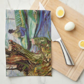 Van Gogh Fischen im Frühling, Pont de Clichy Geschirrtuch (Viertel Falte)