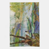 Van Gogh Fischen im Frühling, Pont de Clichy Geschirrtuch (Vertikal)