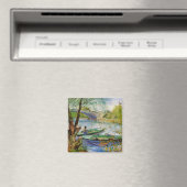 Van Gogh Fischen im Frühling, Pont de Clichy Magnet (In Situ (Geschirrspüler))
