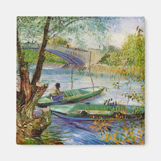 Van Gogh Fischen im Frühling, Pont de Clichy Magnet (Vorne)