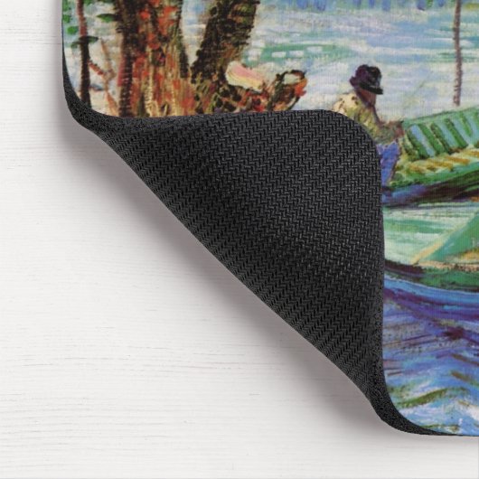 Van Gogh Fischen im Frühling, Pont de Clichy Mousepad (Ecke)