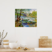 Van Gogh Fischen im Frühling, Pont de Clichy Poster (Küche)