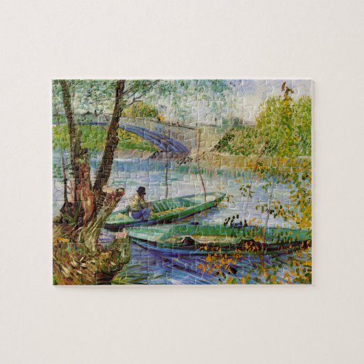 Van Gogh Fischen im Frühling, Pont de Clichy Puzzle (Horizontal)