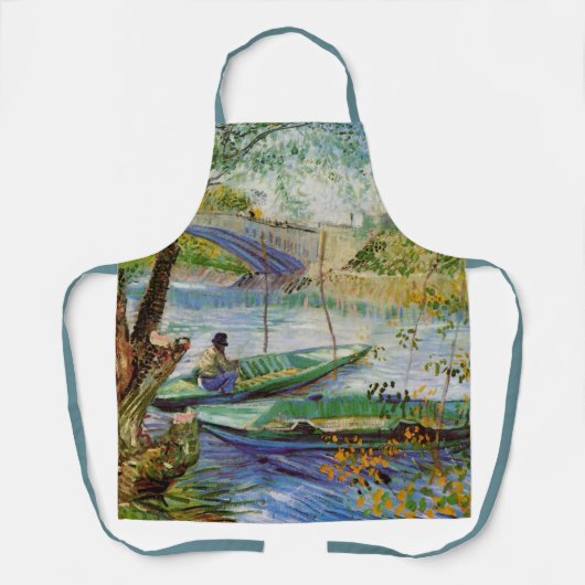 Van Gogh Fischen im Frühling, Pont de Clichy Schürze (Vorderseite)