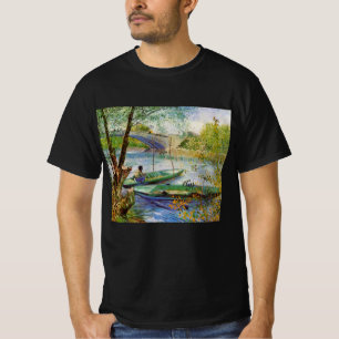 Van Gogh Fischen im Frühling, Pont de Clichy T-Shirt