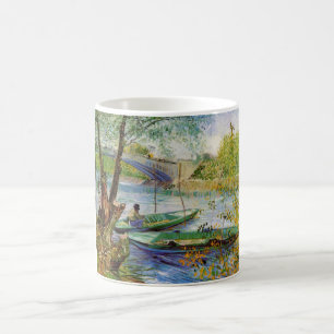 Van Gogh - Fischer am Pont de Clichy im Frühling Kaffeetasse