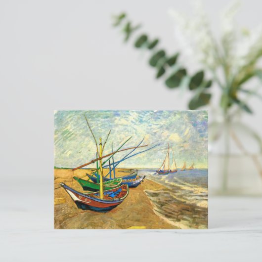 Van Gogh Fischerboote am Strand in Saintes Maries (Stehend Vorderseite)