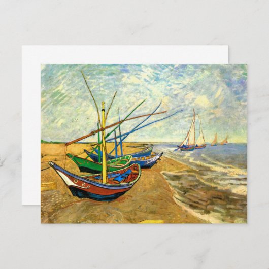Van Gogh Fischerboote am Strand in Saintes Maries (Vorne/Hinten)