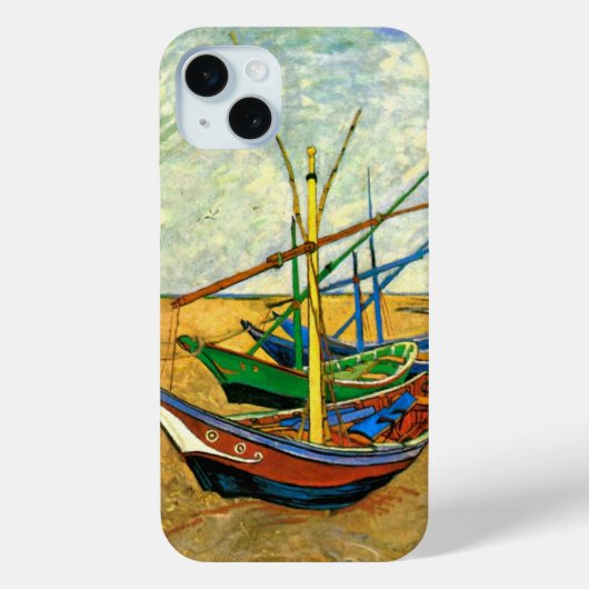 Van Gogh Fischerboote am Strand in Saintes Maries Case-Mate iPhone Hülle (Rückseite)