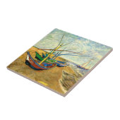 Van Gogh Fischerboote am Strand in Saintes Maries Fliese (Seite)