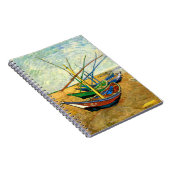 Van Gogh Fischerboote am Strand in Saintes Maries Notizblock (Rechte Seite)