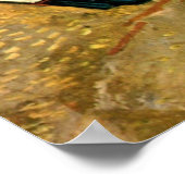 Van Gogh Fischerboote am Strand in Saintes Maries Poster (Ecke)