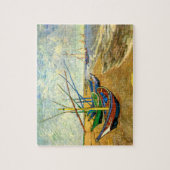 Van Gogh Fischerboote am Strand in Saintes Maries Puzzle (Vertikal)