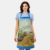 Van Gogh Fischerboote am Strand in Saintes Maries Schürze (Getragen)