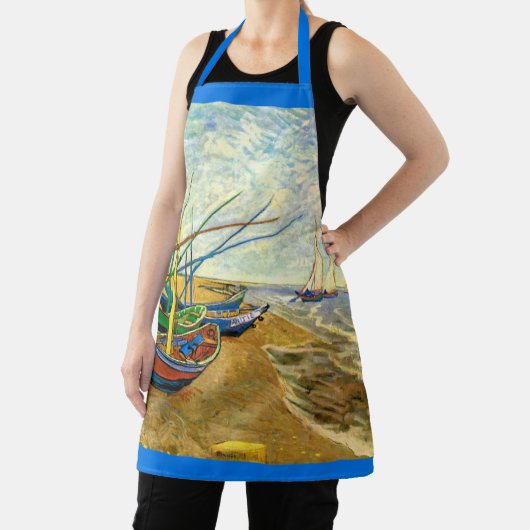 Van Gogh Fischerboote am Strand in Saintes Maries Schürze (InSitu)