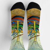 Van Gogh Fischerboote am Strand in Saintes Maries Socken (Oben)