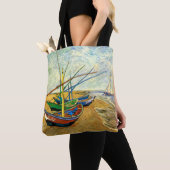 Van Gogh Fischerboote am Strand in Saintes Maries Tasche (Von Nahem)