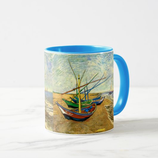 Van Gogh Fischerboote am Strand in Saintes Maries Tasse (VorderseiteRechts)