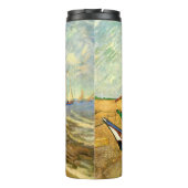 Van Gogh Fischerboote am Strand von Saintes Maries Thermosbecher (Rückseite)