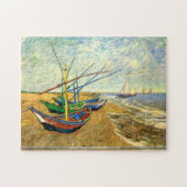 Van Gogh - Fischerboote auf Saintes-Maries Strand Puzzle (Horizontal)