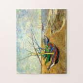 Van Gogh - Fischerboote auf Saintes-Maries Strand Puzzle (Vertikal)