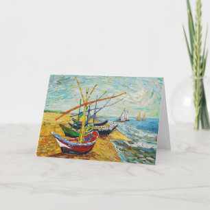 Van Gogh Fishing Boats Grußkarte Karte