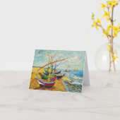 van Gogh Fishing Boats Note Card Karte (Gelbe Blume)