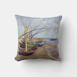Van Gogh Fishing Boats Pillow Kissen