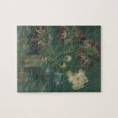 Van Gogh Flasche mit Peonies & Blue Delphinias Puzzle (Horizontal)