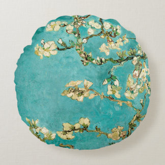 Van Gogh Floral Almond Tree Rundes Kissen